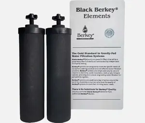 Berkey Authentic Black BB9-2 Water Replacement Filters for Berkey Water System - Easy Install & Replace for Optimal Purification