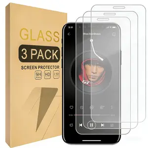 Shatterproof Tempered Glass Screen Protector for iPhone 11/XR, 3-Pack, HD Clear Bubble-Free Design, Compatible with Apple 6.1 Inch Devices
