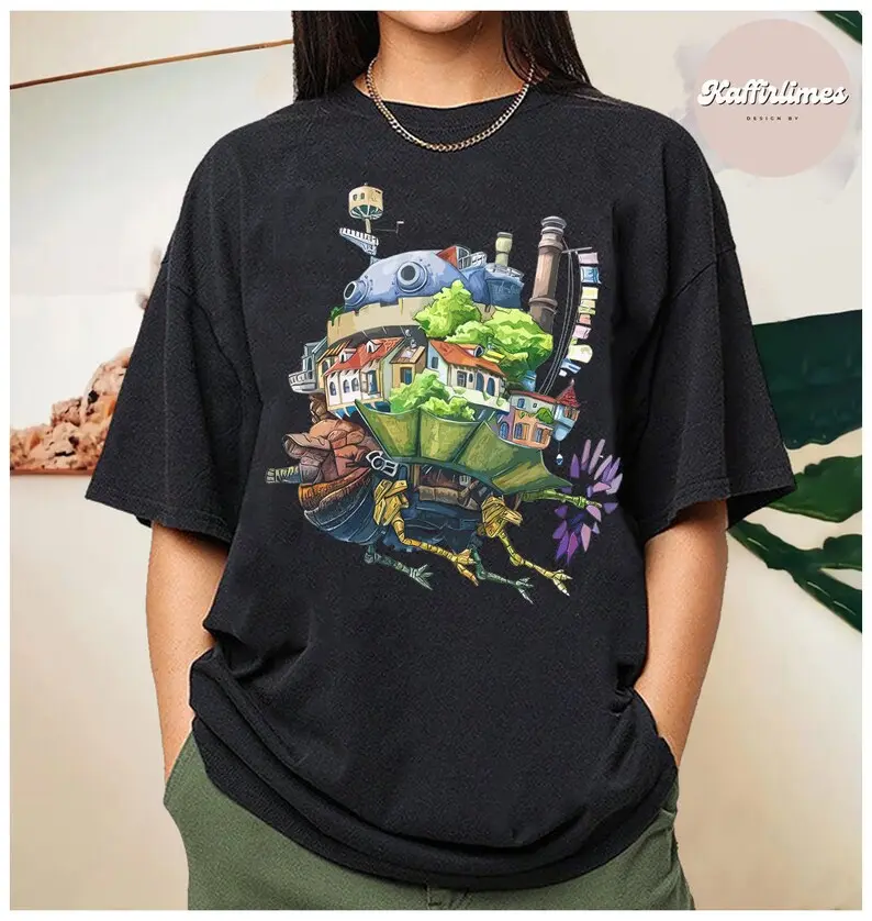 Howl's Moving Castle Shirt, Ghibli Shirt, Hayao Miyazaki, Studio Ghibli Gift, Anime Howl's Moving Castle