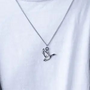 Duck - Stainless Steel Necklace and Pendant