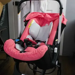 (No Base)Baby Stroller with Free Bag ,Newborn Stroller,Foldable Stroller Legs,Equipped with Chest Clip,One-Click Contraction Function,Alloy Metal Material,4-wheel Travel Toddler Stroller