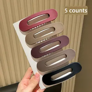 6-Pack Morandi Hair Claws, Large Jaw Clips for Women, Aesthetic & Effortless Chic Updo, Versatile for Ponytails & Half-Up Styles