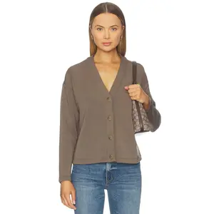SPANX Air Essentials V Neck Cardigan in Mineral