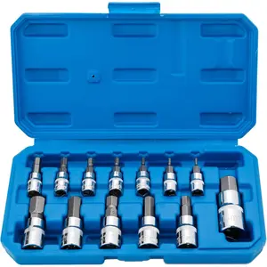 Hex Bit Socket Set  S2 Alloy Steel | 13- Metric 2mm - 14mm Allen Socket Kit