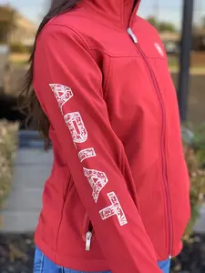 ARIAT WOMEN TEAM APAREJO SUN-DRIED TOMATO SOFT-SHELL JACKET