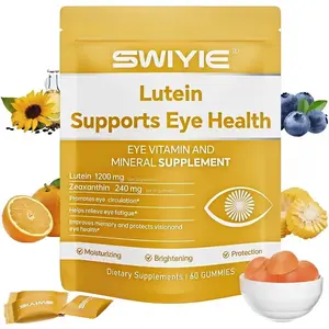 Swiyie Lutein & Zeaxanthin Gummies – Eye Health Supplement with Astaxanthin, Vitamin A C E – Blue Light Defense, Vision Support, Berry Flavor – 60 Gummies Healthcare Dietary Fitness Edible