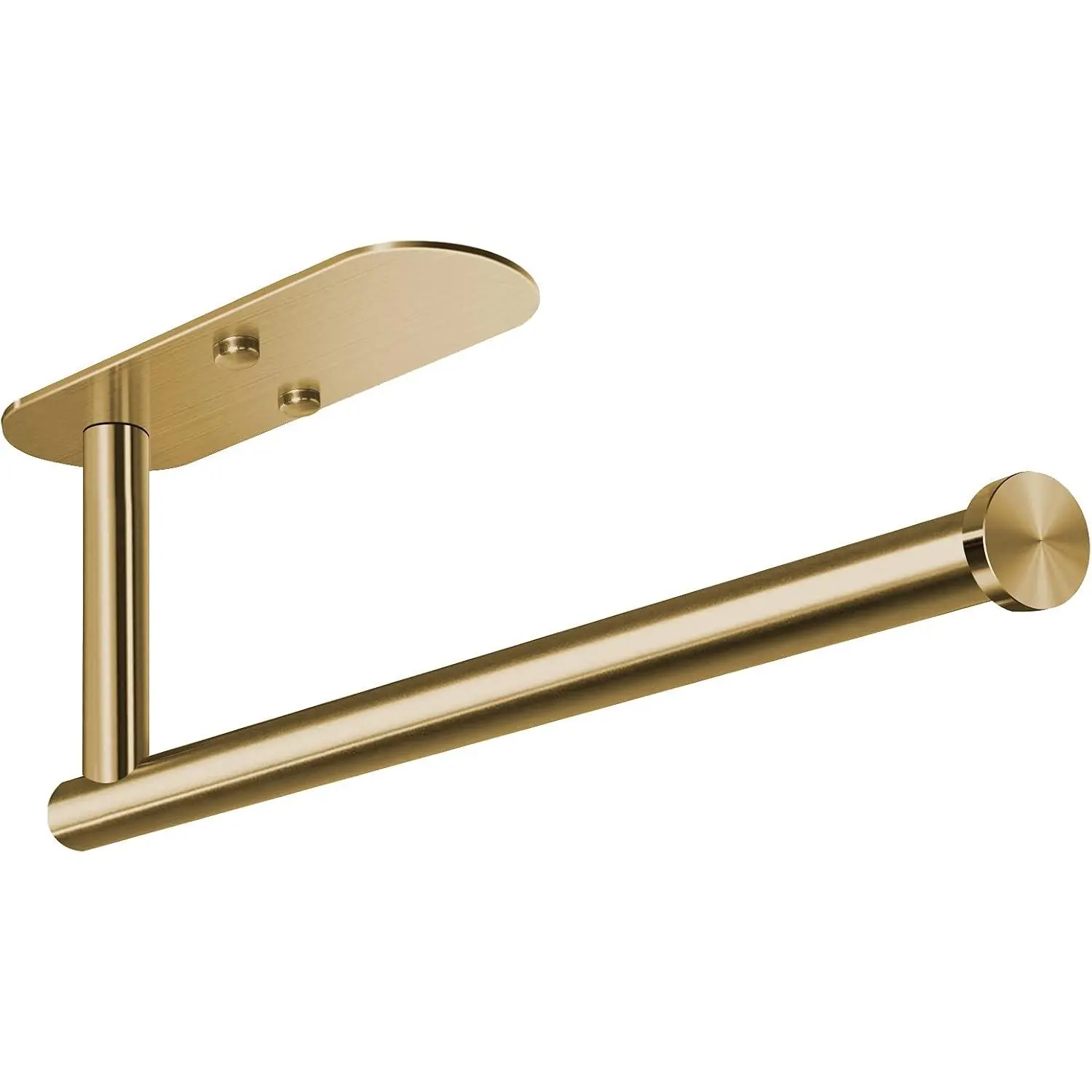 Stainless Steel Paper Towel Holder - Wall-Mounted, Self-Adhesive, Under Cabinet Tissue Holder, Space-Saving Bathroom Necessities Organizer for Kitchen, Bathroom