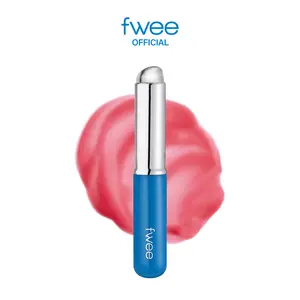 (2 Mini versions) fwee Silicone Makeup Brush | Multi-Use Applicator with Soft Silicone Tip & Portable Cap | Travel Makeup Brush with Lid for Lips, Blush, Contour and Face