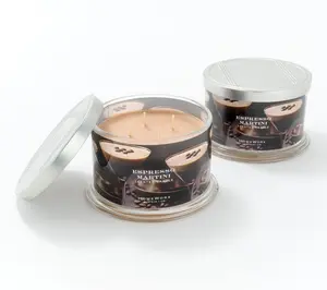 HomeWorx by Slatkin + Co. S/2 18oz Espresso Martini Candles