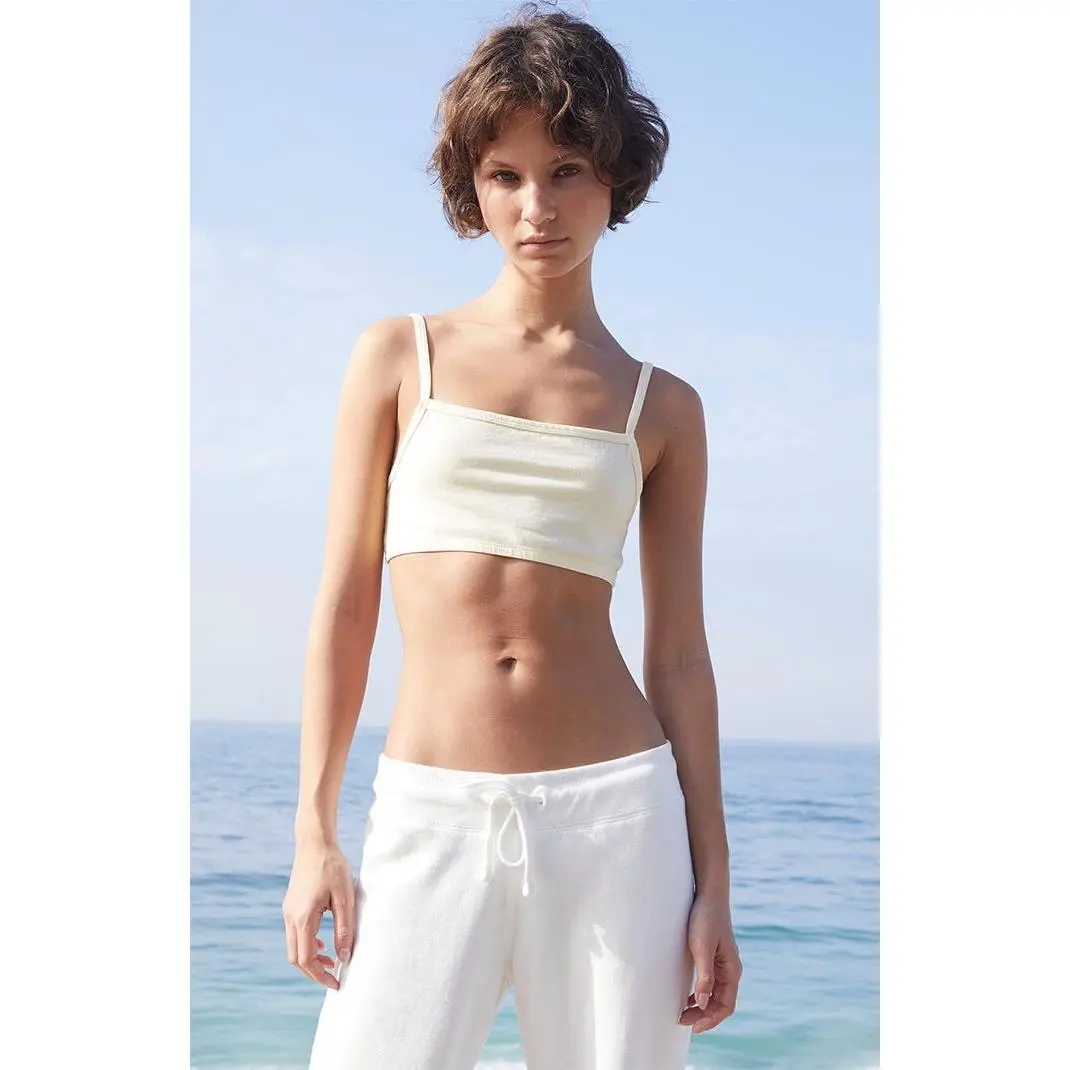 John Galt Women's Yellow Isla Cropped Tank Top
