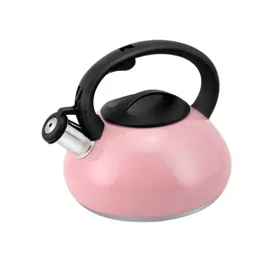 Tea Kettle Stovetop, 2.6 Quart/84.54oz Stove Top Whistling Tea Kettle, Teapot Kettles with Food Grade Stainless Steel Suitable for All Heat Sources