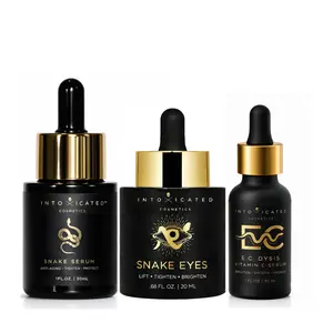 Intoxicated Cosmetics The Serpent Bundle | Snake Eyes Eye Serum, Snake Serum & E.C.Dysis Vitamin C Serum | Anti-Aging, Hydrating, Brightening | SYN-AKE, Hyaluronic Acid, Vitamin C