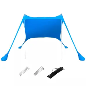 Pop-Up Beach Tent with UV Protection，Portable Sunshade Shelter for Family Gatherings & Picnics，Easy Setup Beach Canopy for Camping, Fishing & Lawn Parties，Includes Carry Bag