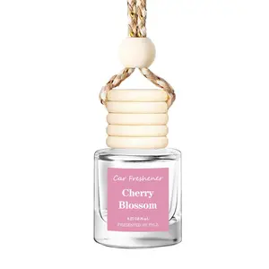 Car Air Freshener Diffuser, Car Interior Diffusers, Hanging Air Freshener Diffuser, Cherry Blossom Fragrance Oil, Long Lasting Fragrance, Liquid Form, Car Aroma Diffuser