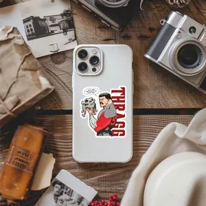 Thragg Skull Trophy Vinyl Sticker, Invincible Viltrumite Leader Comic Decal for Phone, Laptop, Water Bottle, Dark Fan Art