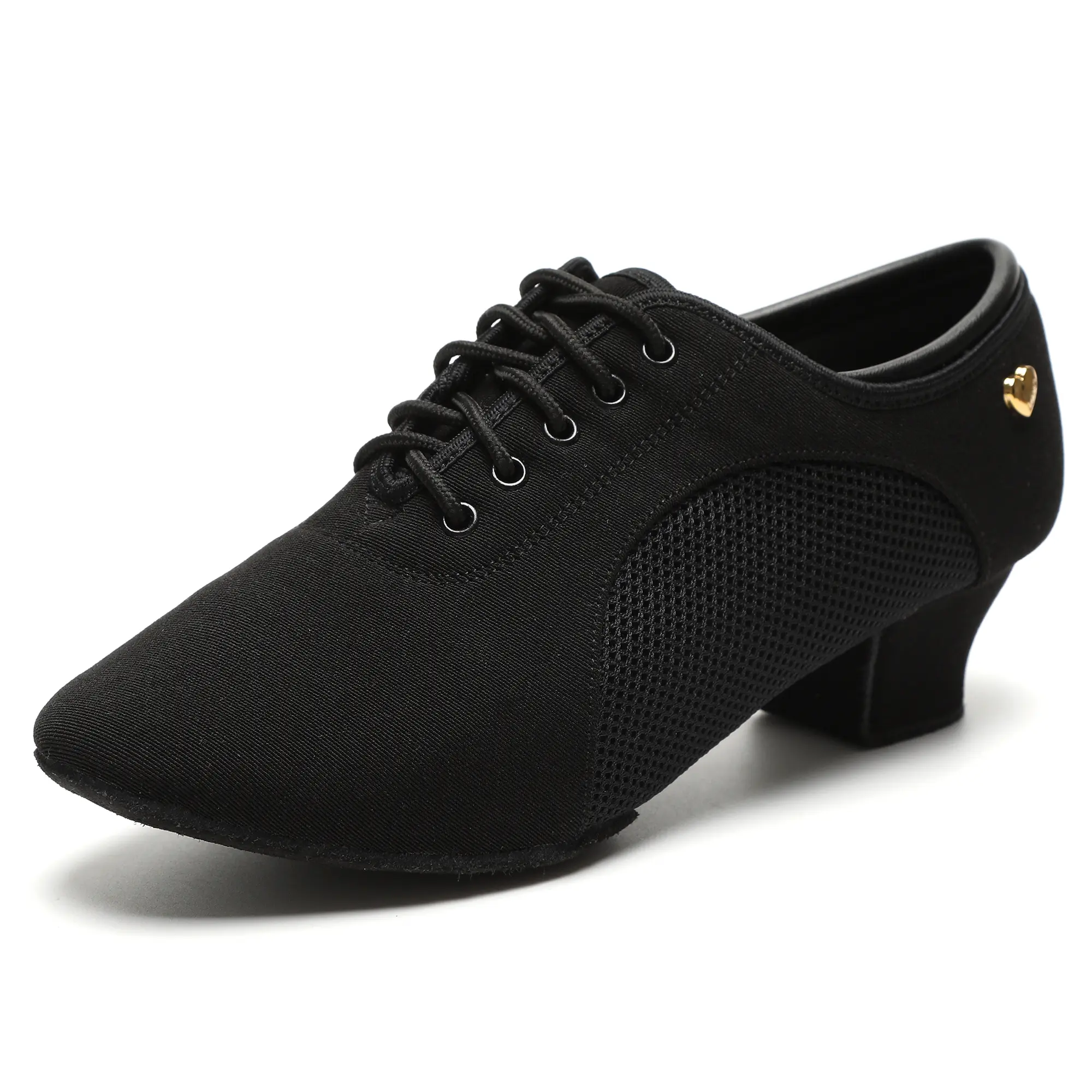Women's Latin Dance Shoes Lace-up Ballroom Modern Salsa Rhythm Teaching Practice Professional Performance Dance Shoes