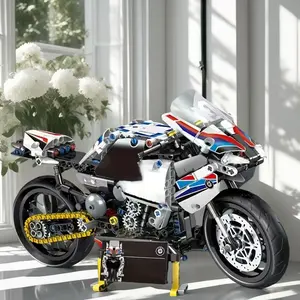 2418 Piece Building Blocks Car Motorcycle Set, Super Cool Design, Easy Assembly, Perfect Gift for Birthday Christmas Halloween Thanksgiving New Year