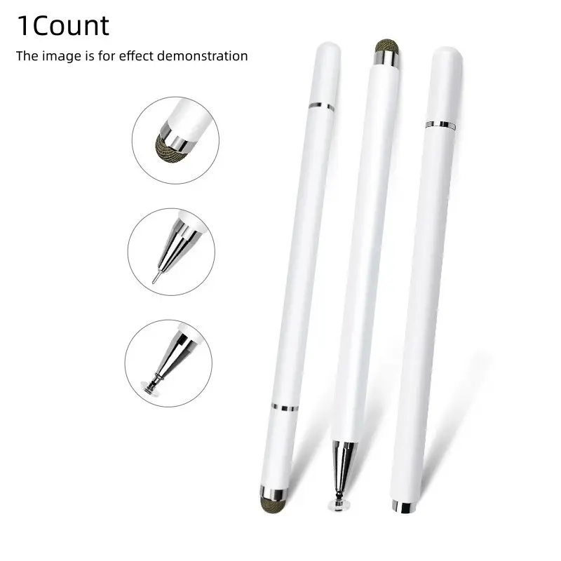 High Precision Three-In-One Touch Pen Stylus for iPad and iPhone, Compatible with iOS and Android Systems, Enhances Writing Experience