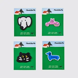 Cat and dog illustration refrigerator magnets, acrylic magnetic stickers, cartoon creative home decoration, suitable for home decoration, office decoration, kitchen decoration, and as a gift for friends