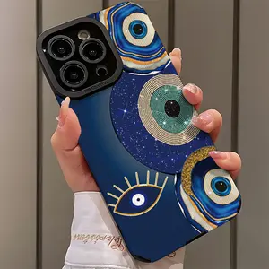Phone Case: Evil Eye Decorative Collage Pattern Phone Case Compatible with iPhone 17/11 Pro/iPhone 17 Air/iPhone 16/14 Pro/15 Plus/iPhone 11/iPhone 17 Pro/16 Plus/iPhone 17 Pro Max/iPhone 13/16 Pro/iPhone 15/11 Pro Max/14 Pro Max/16 Pro Max/13 Pro/15