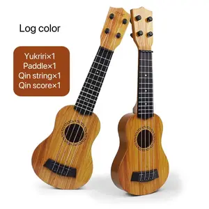 13.8 Inch Kids Guitar Toy, Ideal Musical Instrument with Picks, Guitar Learning Tools, Simulated Ukulele, Perfect Gift for Boys and Girls, Montessori Early Education