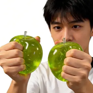 Apple Handmade Ball Malt Sugar Stress Relief Toy, Food Grade Silicone, Moldable Slow Rebound, Sensory Stress Reliever, Perfect for Relaxation