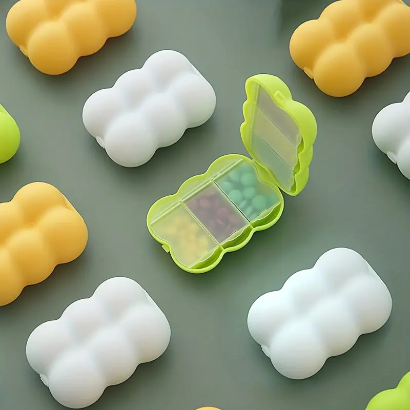 1pc Travel-Ready 6-Compartment Pill Organizer: Medical Organizer, Compact, Portable & Secure Medicine Storage for Daily Use and On-the-Go