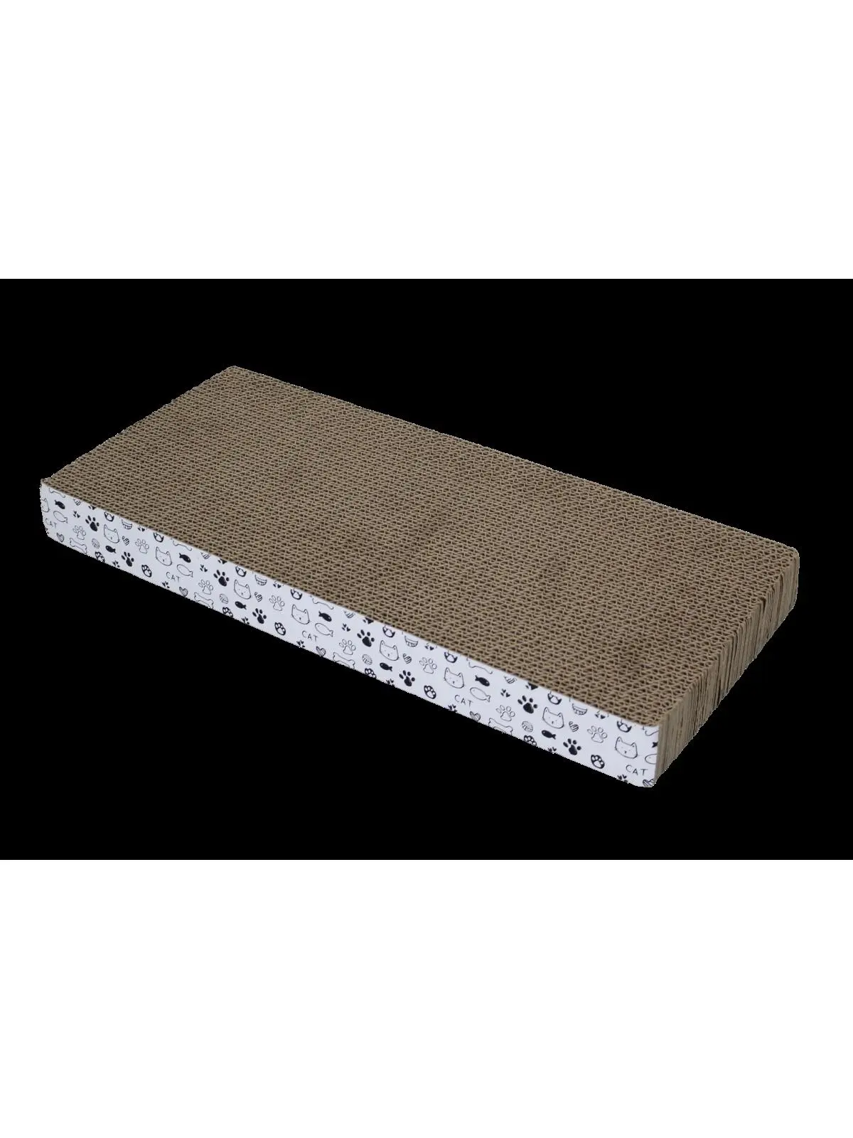 PAMPERED PETS CAT107 Pampered Pets Double-Sided Cardboard Cat Scratcher, 16.93'L x 7.87'W x 1.57'H