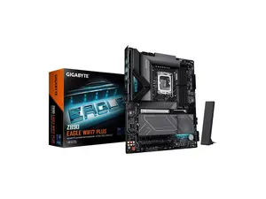 GIGABYTE Z890 EAGLE WIFI7 PLUS Intel LGA 1851 ATX Motherboard, Support Core Ultra (Series 2), DDR5, 14+1+2 Power Phase, 4x M.2, PCIe 5.0, USB4, WiFi 7, 2.5GbE, EZ-Latch, D5 Bionic Corsa