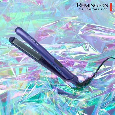 Remington Gloss 1" Flat Iron, Infused with Micro-Conditioners to Add Shine As You Style, Ceramic Coated Plates for Smooth Styling, 9 Digital Heat Settings