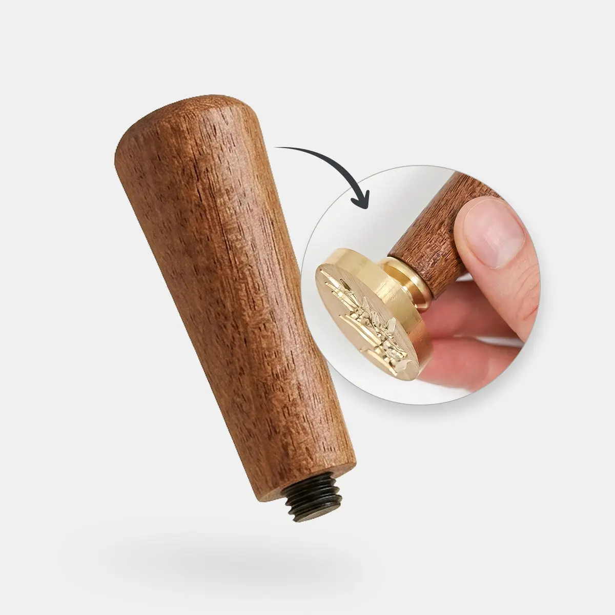 Wax Stamp Handle - Wood
