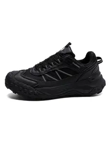 Men's Fashion Colorblock Sports Shoes, Thick Sole Wear-Resistant Hiking Boots, Comfortable and Durable Athletic Footwear