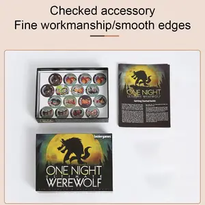 One Night Ultimate Werewolf Card Board Game, Puzzle Card Game, Unleash Imagination, Add Fun to Party Play, Game Sets & Guides