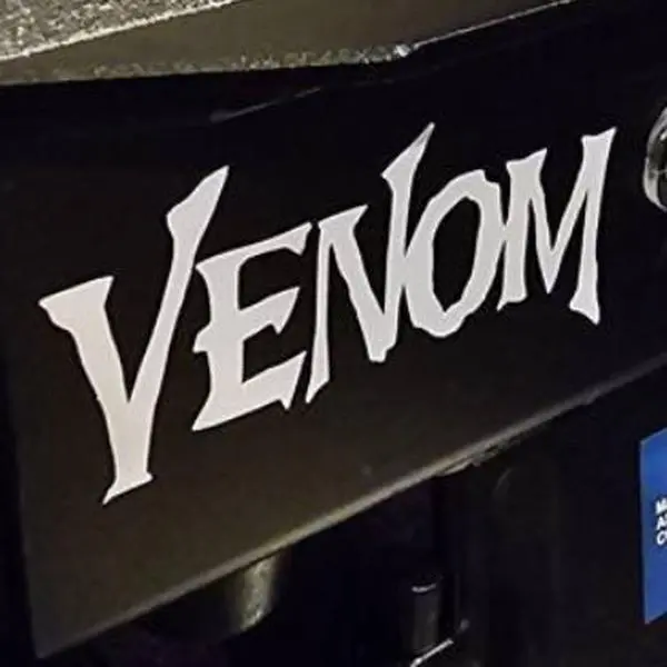 2-Pack Venom Logo Vinyl Body Decal, Easy-to-Apply Car Culture Decor for Automotive & Motorcycle Exterior, Multi-Use Car Stickers