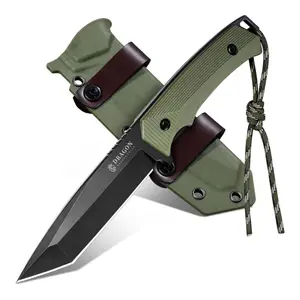 DRAGON CREEK Outdoor Knife with Protective Sheath, Full Tang Handle, Ideal for Camping & Hiking – The Perfect Gift for Outdoor Enthusiasts