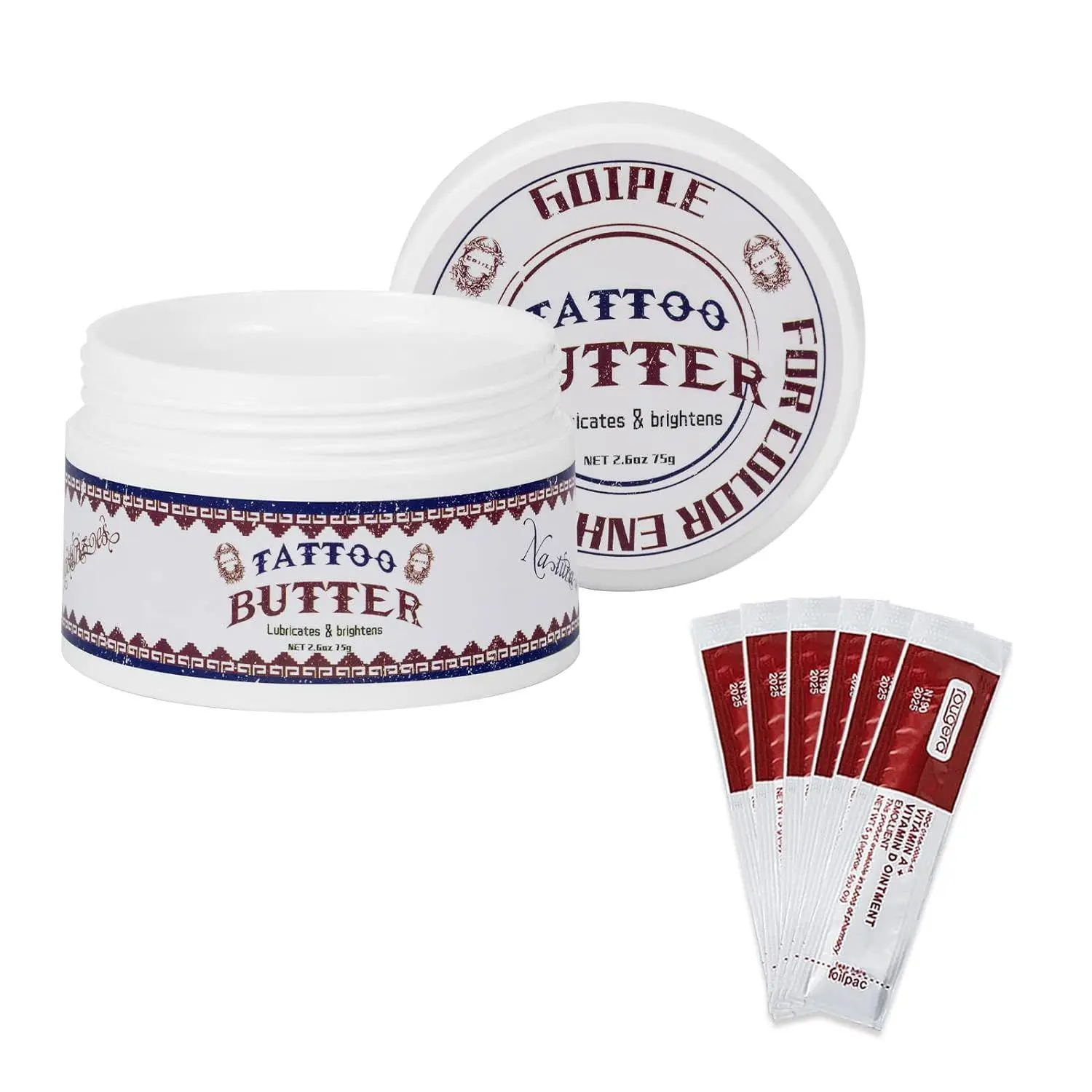 【Deals for You days】Tattoo Aftercare 2.6oz Cream for Before, During, and After Tattoo Process - Scar Repair, Gel, and Protective Balm for New & Older Tattoos