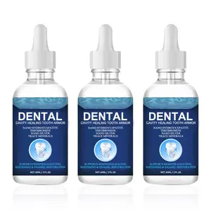 3 Tooth Armor Liquid Drops, Anti-Cavity Support and Enamel Refurbishing, Daily Dental Whitening Solution, Remineralization Drops Oral Care for Sensitive Teeth