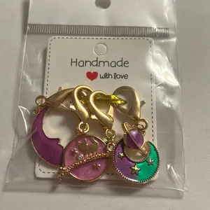 Cats In Space Stitch Markers