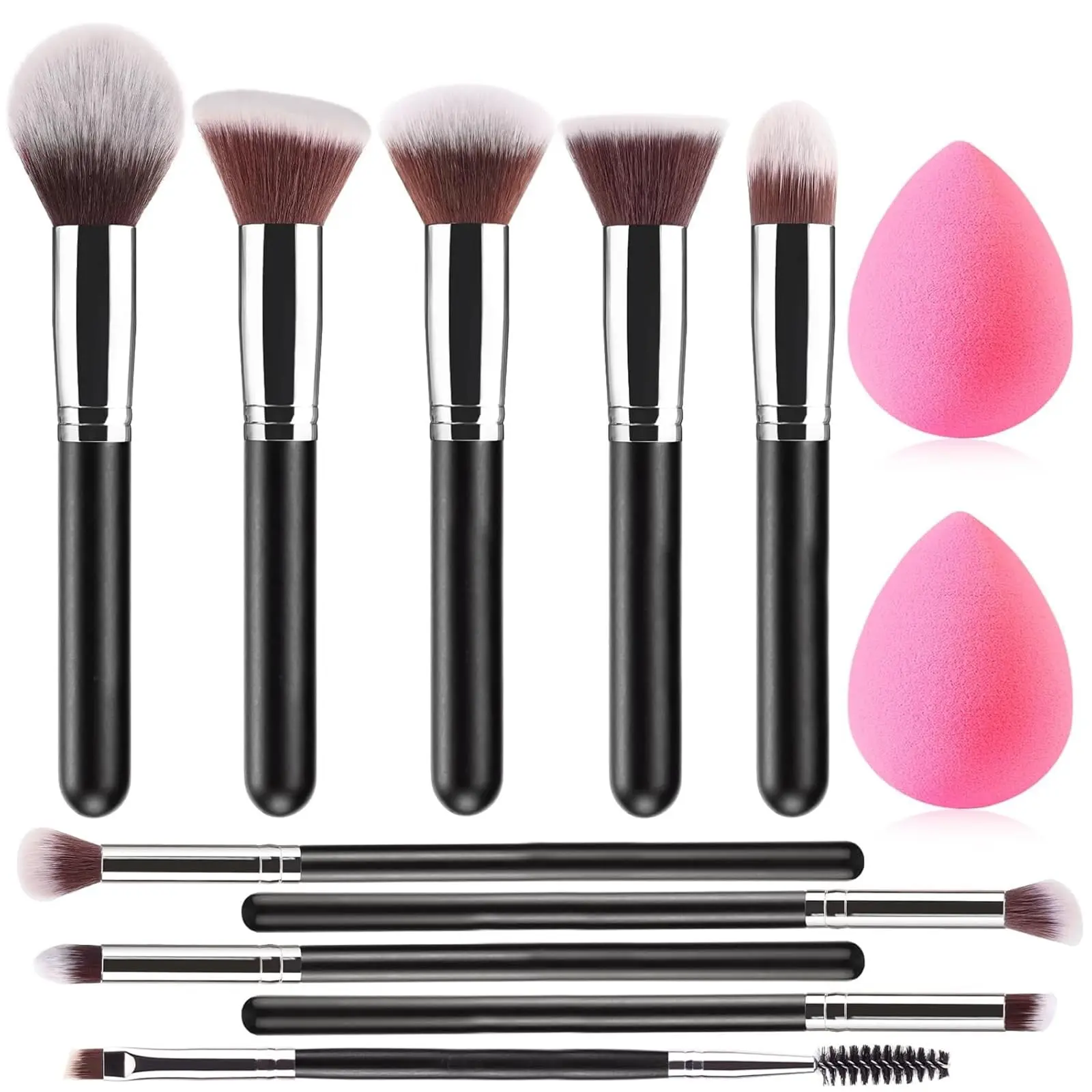 Professional Makeup Brush Set 10 pieces/Makeup Tools/Makeup Supplies | Includes various brushes and a complete set of makeup tools, portable paper box suitable for beginners and professional makeup artists Eyeshadow Brush Set
