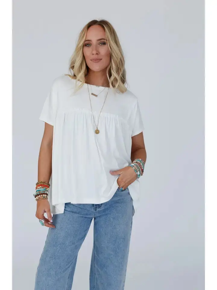 Sunday Morning Babydoll Tee