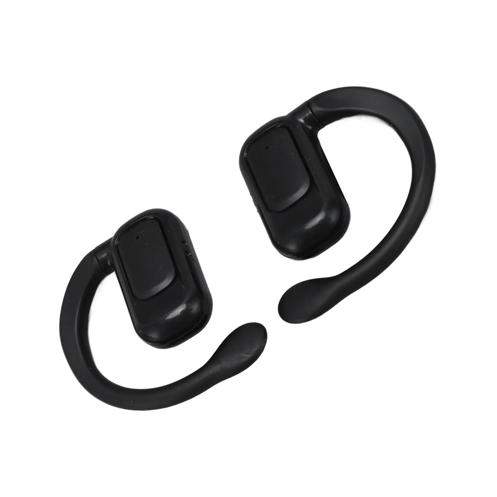Wireless In-Ear Language Translator Earbud Headset - 144 Languages, 3 Modes, Bluetooth 5.3, Rechargeable Plastic Earhooks, Noise-Reducing Stereo Audio, Fast Charging, Stable Connection, Black Mobile Device with Cable for Music, Calling, Games