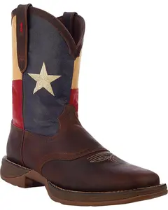 Durango Men's Rebel Texas Flag Western Performance Boot Broad Square Toe - Db4446