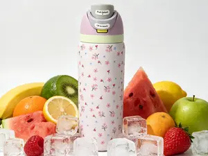 Owala FreeSip Insulated Water Bottle, 32oz Stainless Steel, Leak-Proof, Sakura Floral Print, Reusable Travel Tumbler for Sports, Gym, and Daily Use  Drinkware Flasks Bottled Mug Portable  Stylish tiktokshopspringglowup
