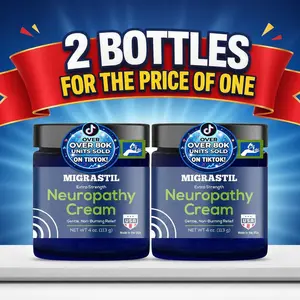 Migrastil Neuropathy Cream - Soothing Cream for Feet, Legs, Hands, Etc. Aloe Shea Butter Gentle Clove Moisturizing Body Care Daily