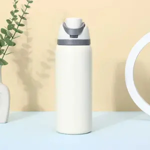 304 Stainless Steel Insulated Water Bottle Large Capacity Non-Slip Lid Fruit Cup Disposable Home Portable Drinkware