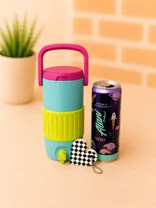 Retro Can Cooler with Can Opener (Nail Saver)