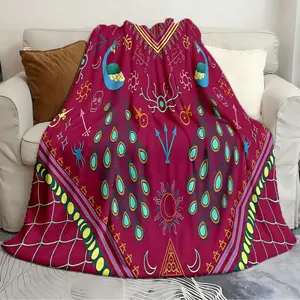 Soft and Stylish Blanket Mollymauk Tealeaf Inspired Cool Quilts Soft plush blanket living room and bedroom sofa picnic cover Christmas gift Cozy Throw Blanket Soft Fluffy Blanket