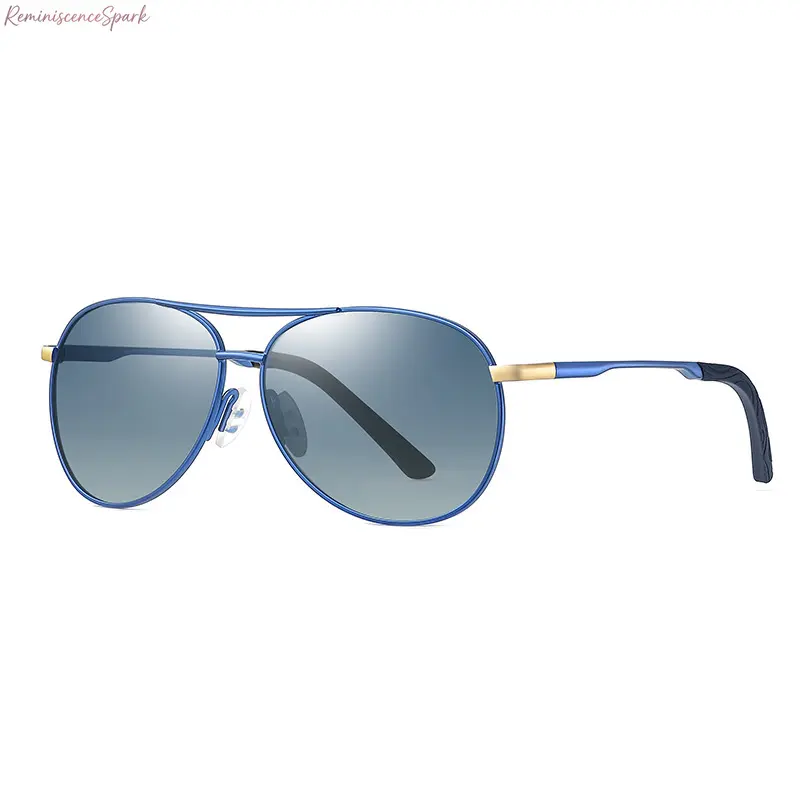 Unisex Classic Pilot Silhouette Sunglasses - Windproof Polarized Lenses, Scratch-Resistant Metal Frame, UV400 Sun Protection, Smooth Spring Hinges for Driving, Outdoor Safe, Windproof Polarized Sunglasses, Uv Prevention