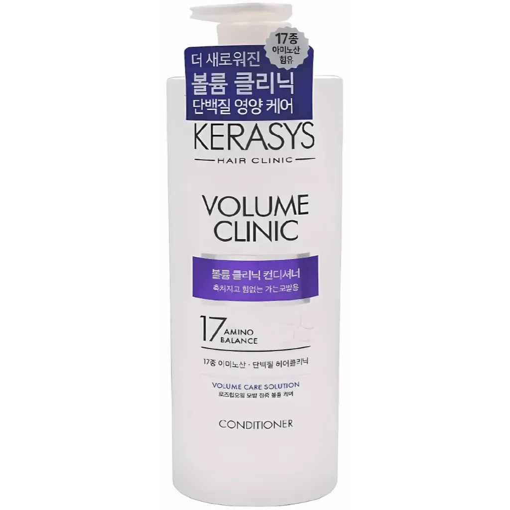 KERASYS Volume Clinic Shampoo & Conditioner Set, Volumizing Haircare for Fine Hair that Adds Body with Botanical Extracts & Avocado Oil, 2 x 25.4oz, Argan Oil, Cranberry Extract, Enhances Volume