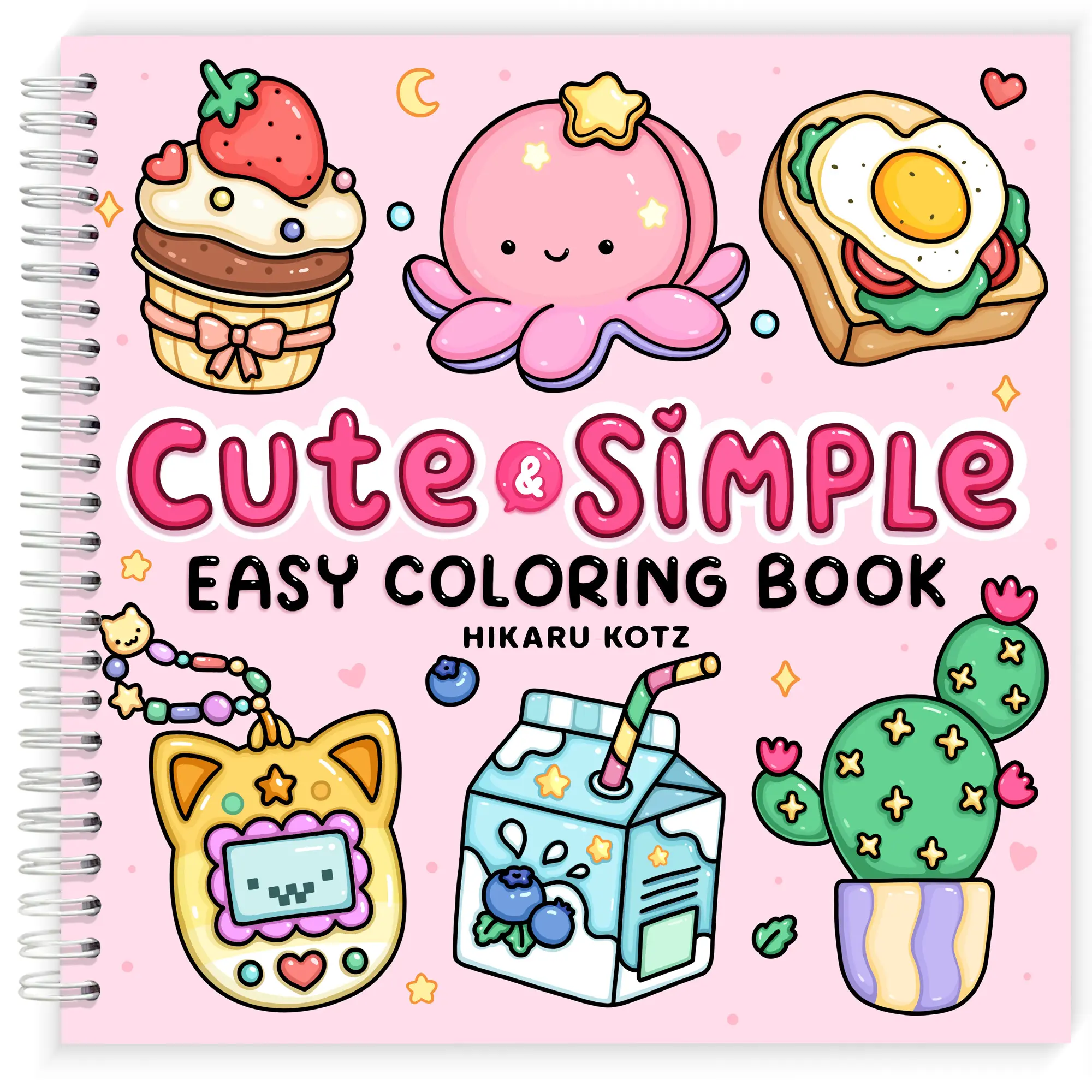 Cute & Simple Easy Coloring Book
